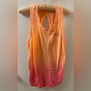 PINK Victoria's Secret Orange and Pink Gradient Tank Top
